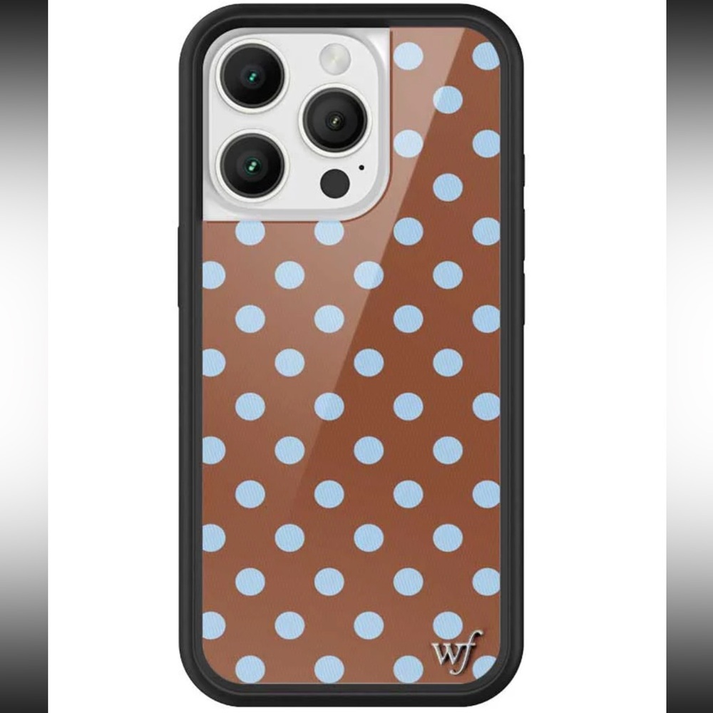 Polka Dot Phone Case - Brown and Blue WILDFLOWER CASES iPhone 16 pro